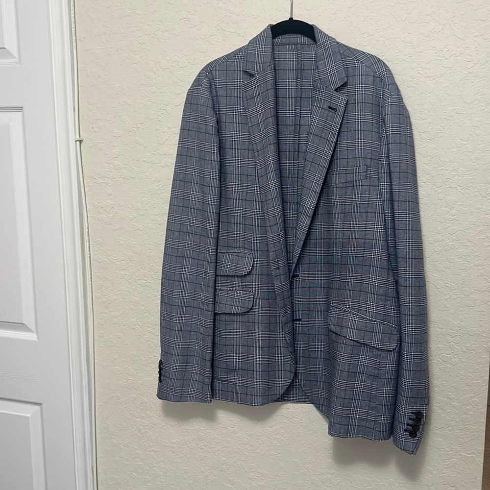 Blue doppelgänger blazer